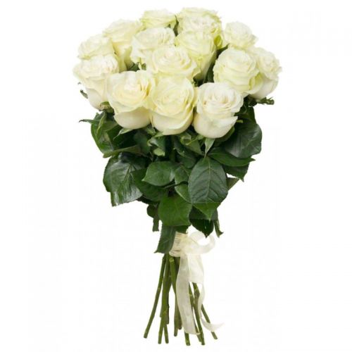 15 белых роз с доставкой на дом! по Всеволожску